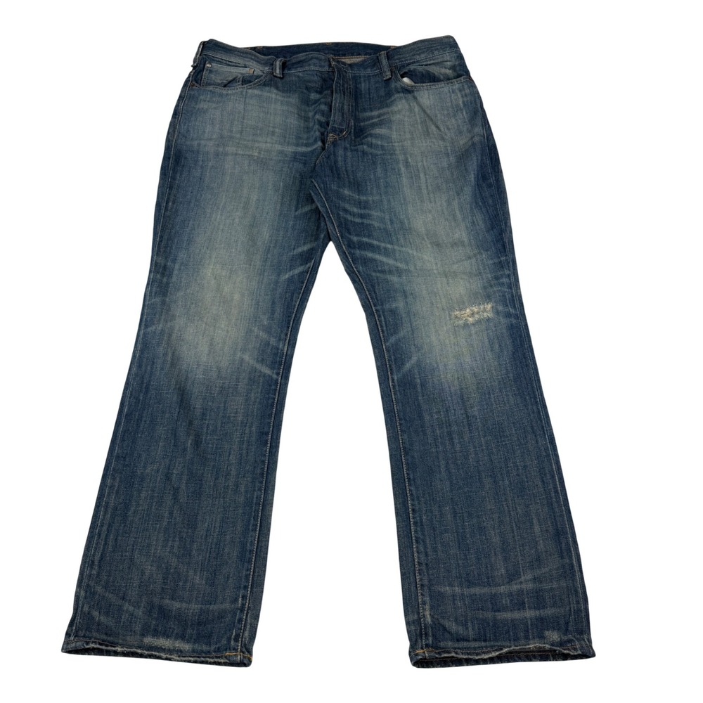 Denim & Supply Ralph Lauren Slouch Jeans Mens 38x30 Blue Distressed MJ21L05